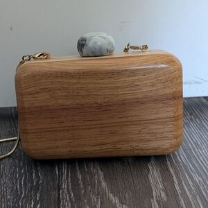 Mango wooden clutch